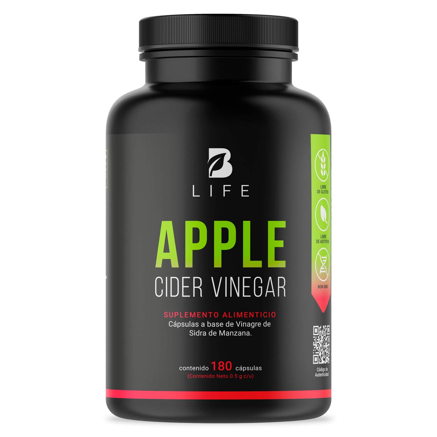 Vinagre de Sidra de Manzana B Life Ingredientes Naturales