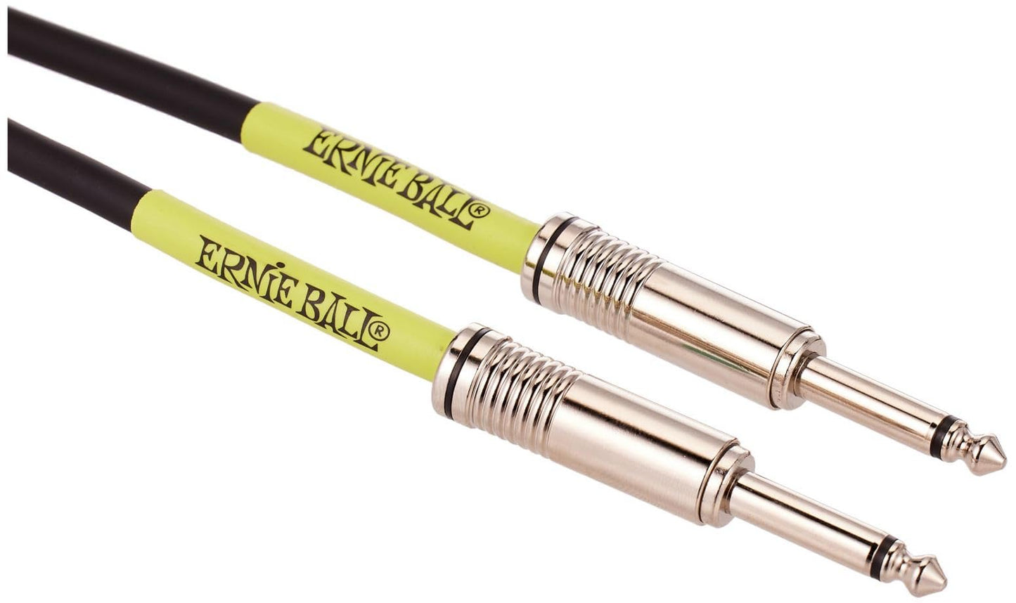 Ernie Ball - Cable para instrumentos, recto/recto, 3 m, color negro