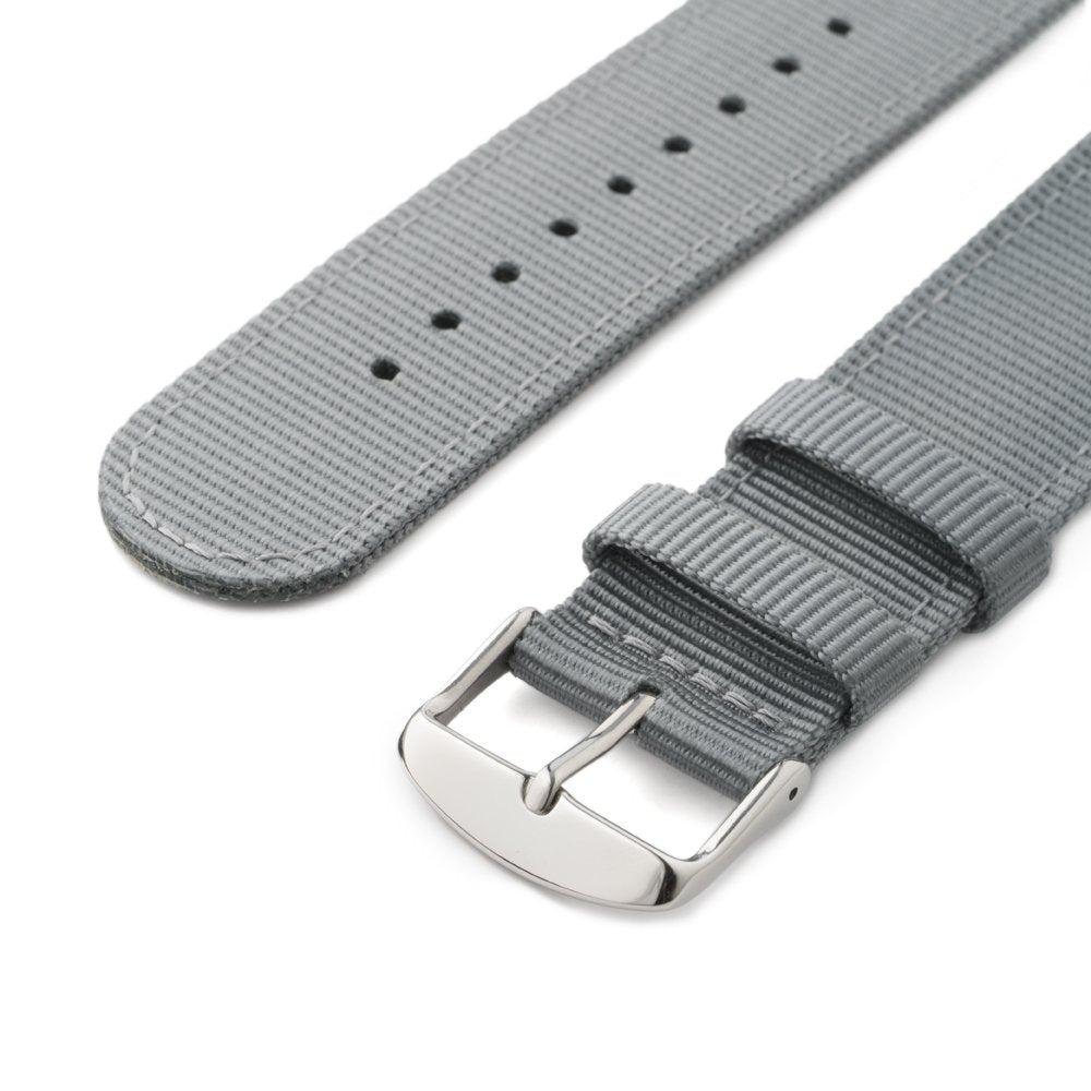 Correa de Reloj Archer Gris Nailon Premium de Liberación Rápida 20mm