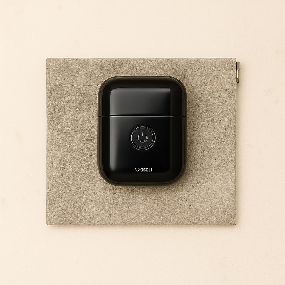 OSOJI - Afeitadora Eléctrica Recargable Modelo Shaver 1, Hasta 60 Minutos de Uso, Afeitado Apurado, Suave y Sin Irritación (Negro)