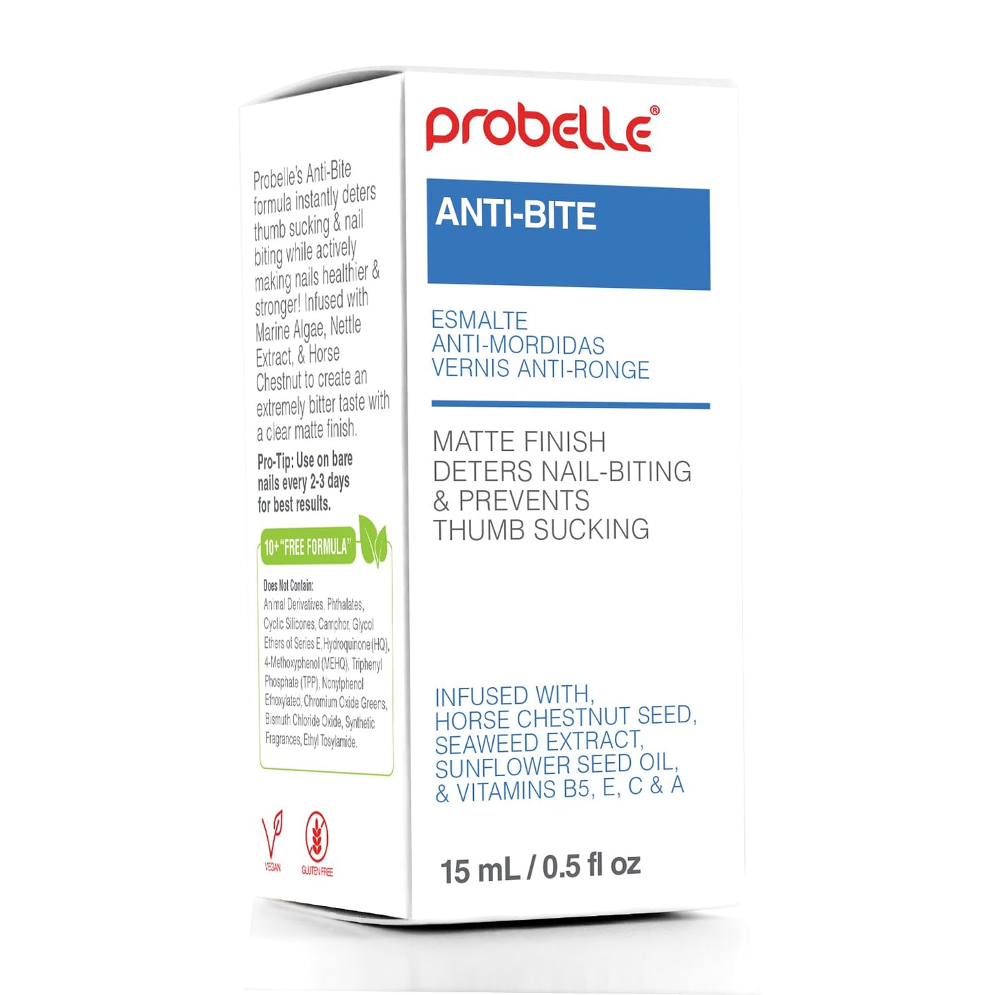 Tratamiento de Mordeduras Probelle Esmalte sin Mordedura para Niños y Adultos