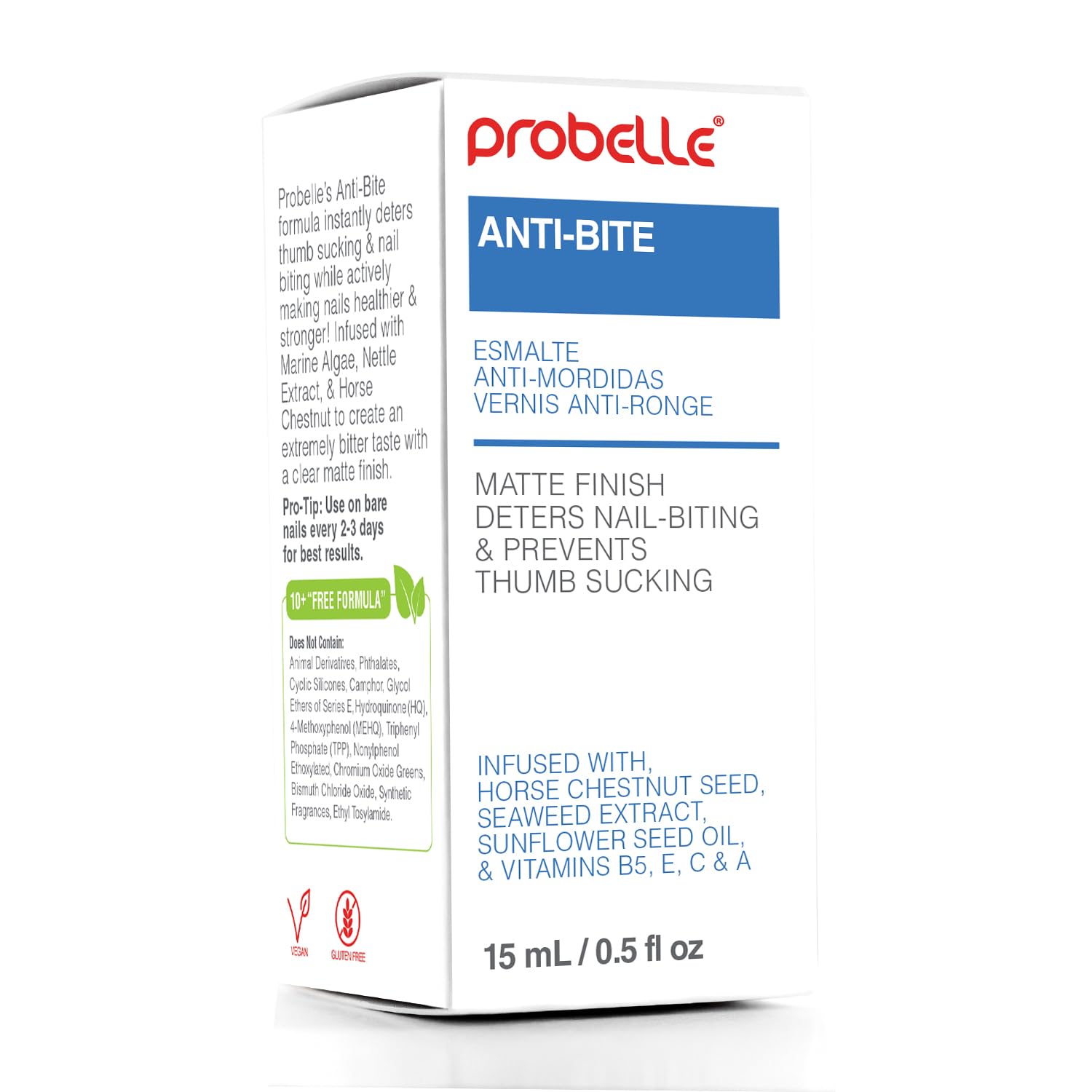 Tratamiento de Mordeduras Probelle Esmalte sin Mordedura para Niños y Adultos