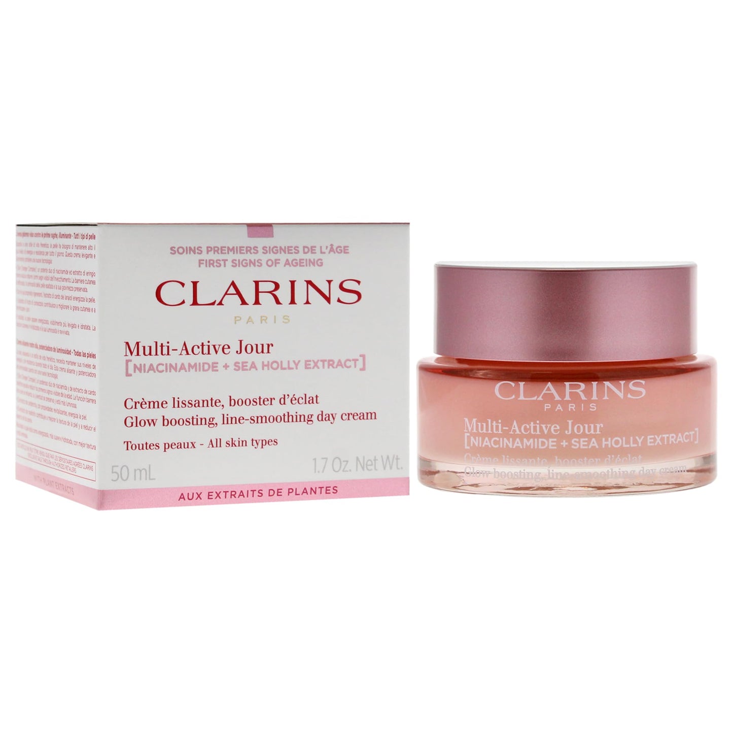 Clarins Multi-Active Day Early Normal To Combination Skin Wrinkle Correction Cream-Gel, 1.7 Ounce