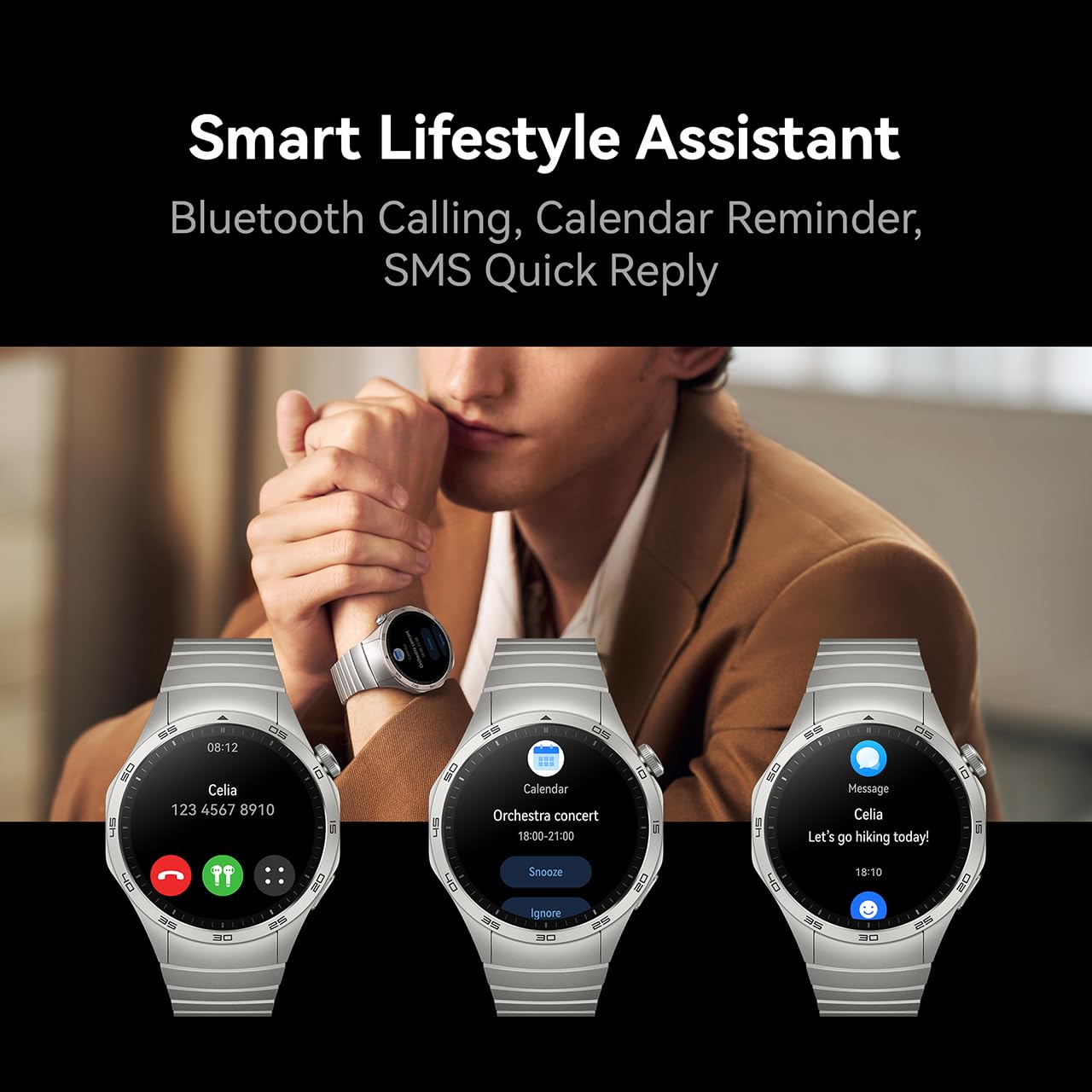 HUAWEI Watch GT4 (GPS) Smartwatch 46mm, Negro Mate, hasta 14 Días de BaterÍa. Ayuda al Cuidado de la Salud, Oxígenacion de la Sangre, Resistente al Agua