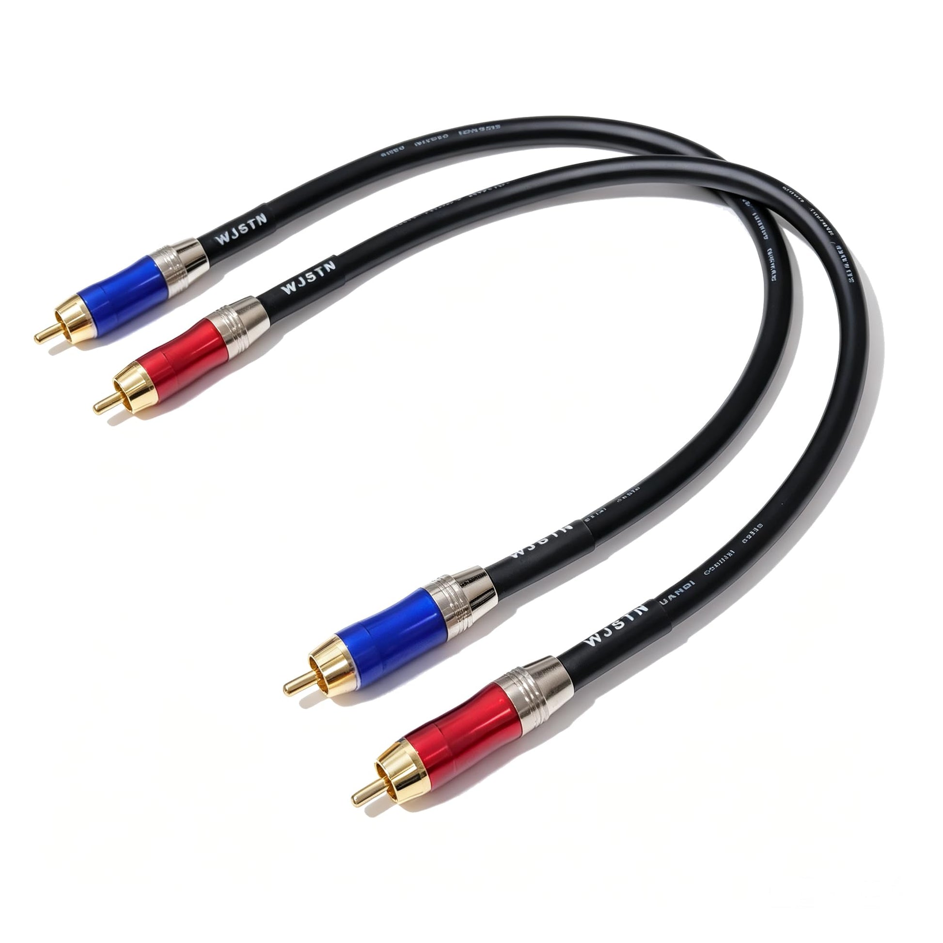 WJSTN Cable de audio RCA a RCA, macho a macho, estéreo, 1 metro, paquete de 2