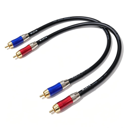 WJSTN Cable de audio RCA a RCA, macho a macho, estéreo, 1 metro, paquete de 2
