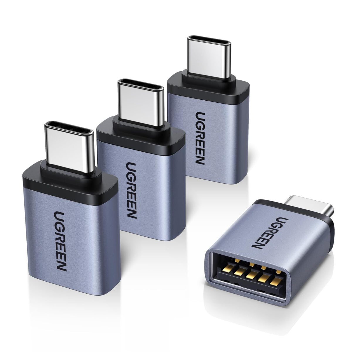Adaptador USB C UGREEN Negro Macho a USB 3.0 (4 Unidades)