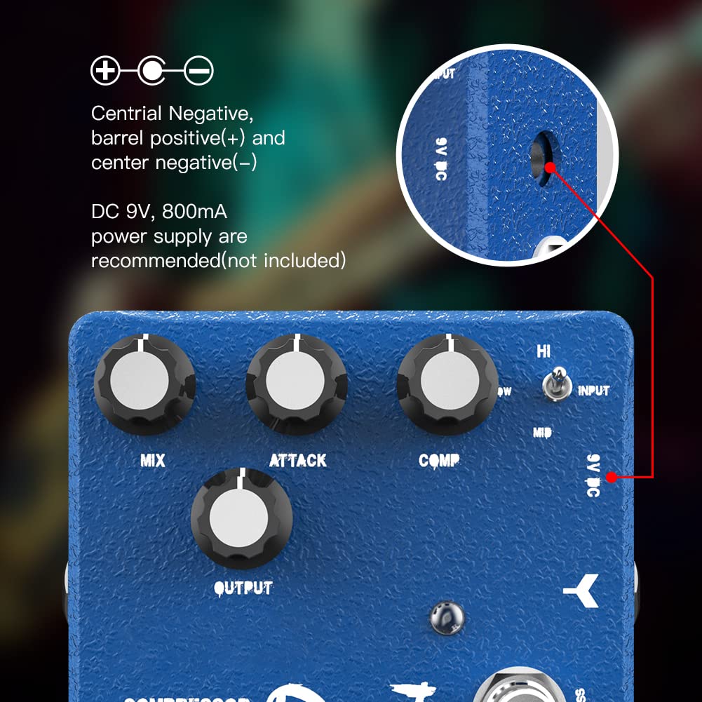 Pedal de Compresor JOYO Edición de Gama Alta Dr.J Series D55 para Guitarra Eléctrica