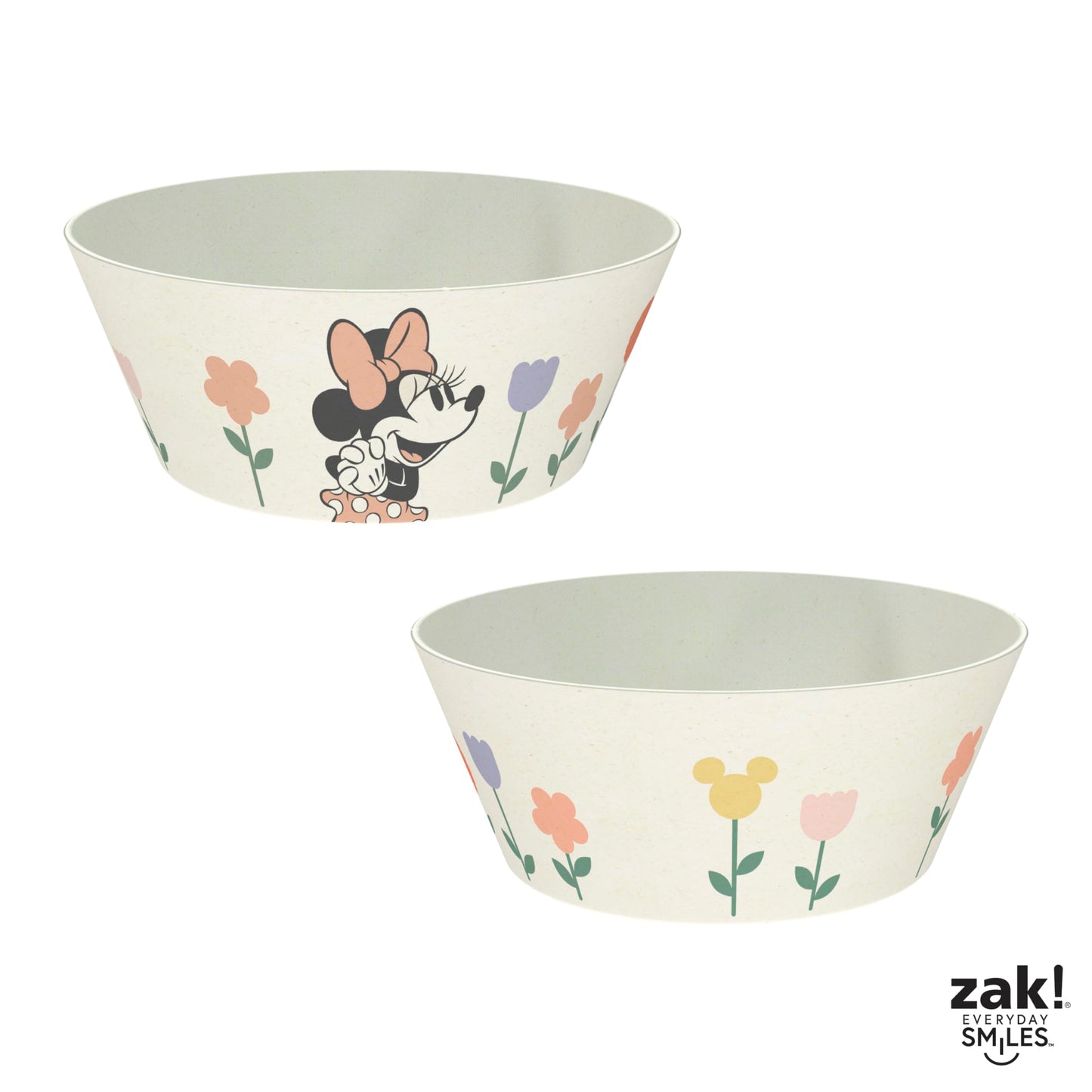 Juego de Vajilla Disney Zak Designs Bambú Sostenible Minnie Mouse para Niños