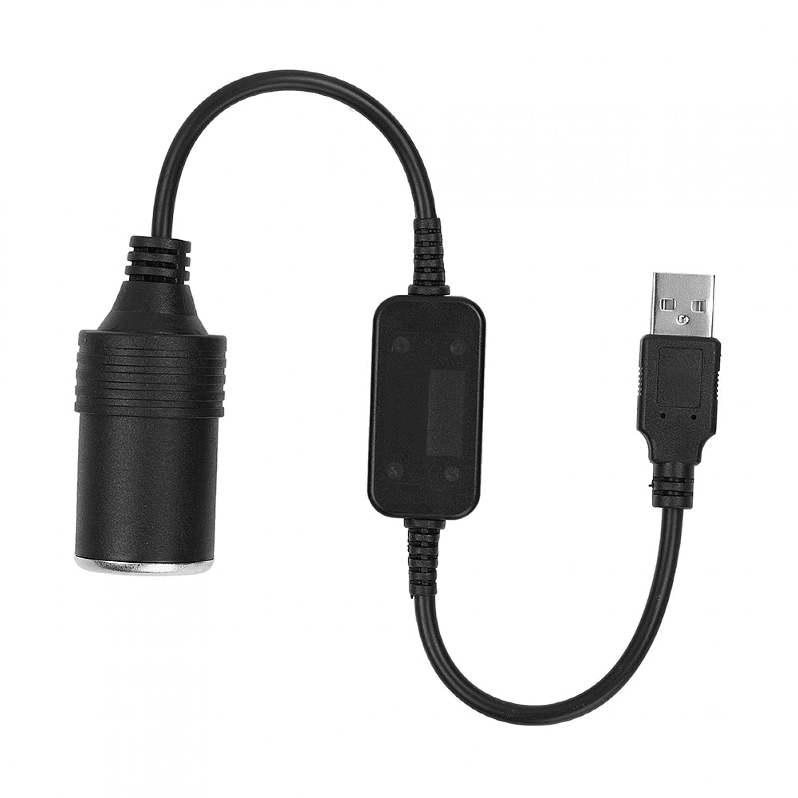 Acouto USB a Encendedor de Cigarrillos Cable Convertidor de Enchufe Cable Convertidor de Enchufe USB 5V a 12V Adaptador Convertidor de Enchufe de Encendedor de Cigarrillos USB de Coche Macho a Hembra