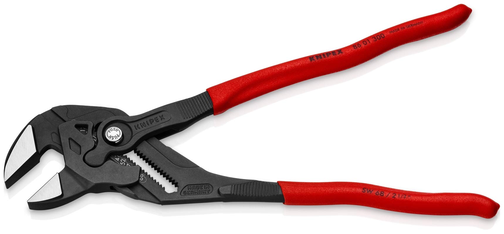 KNIPEX 8601300 Herramientas - Llave de alicates, acabado negro (86 01 300), 12 pulgadas, acabado negro