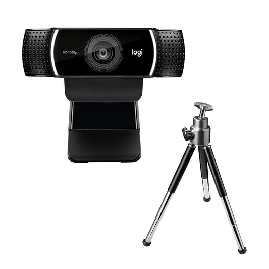 Webcam Logitech C922 Pro Stream 1080p Negra con Trípode y Licencia XSplit