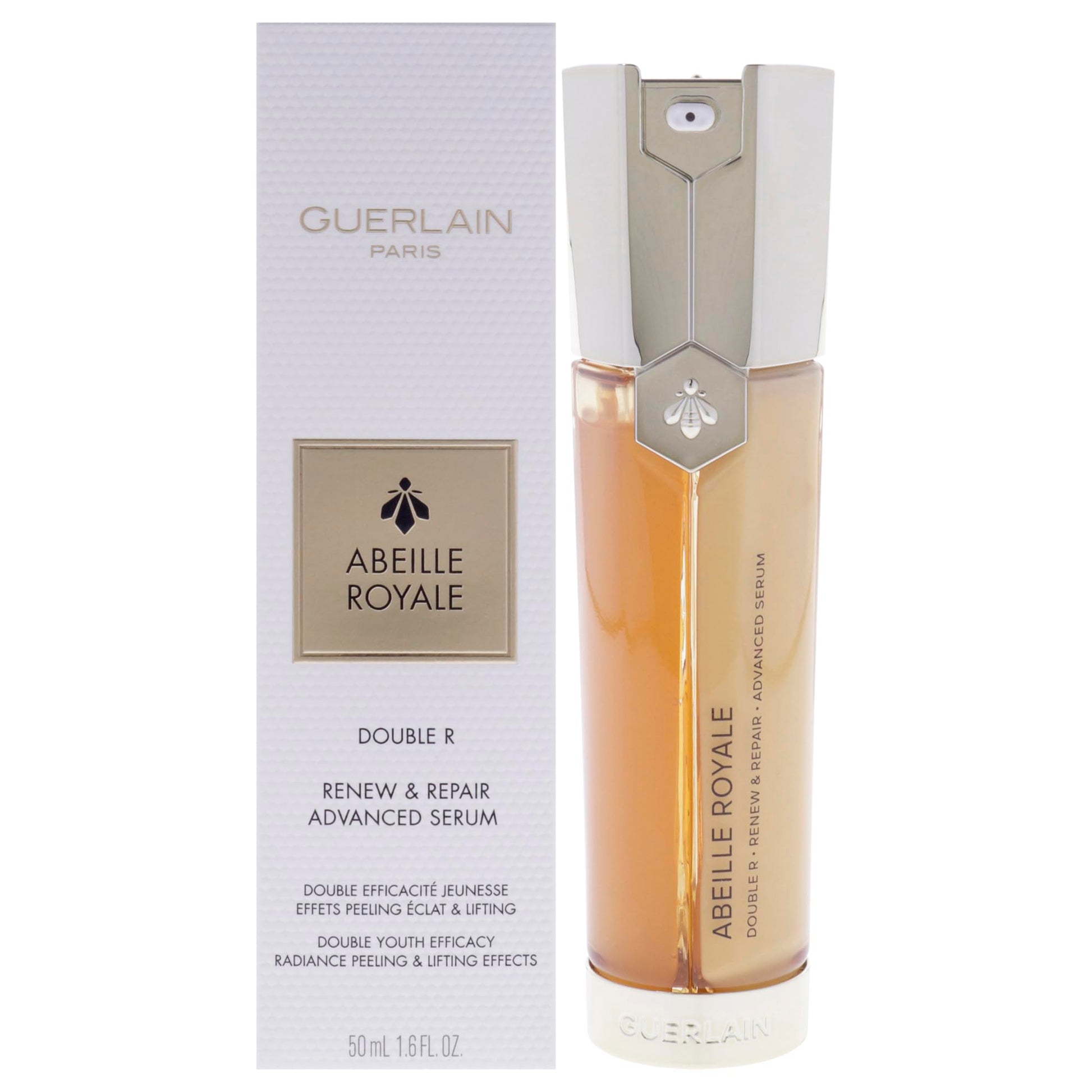 Guerlain Abeille Royale Double R Renewing Serum - Repair and Anti-Aging Formula for Women - 1.7 oz Serun - Natural Ingredients for Youthful Skin