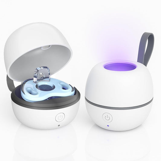 Esterilizador de Chupones Portatil, Estuche UV con Apagado Automático