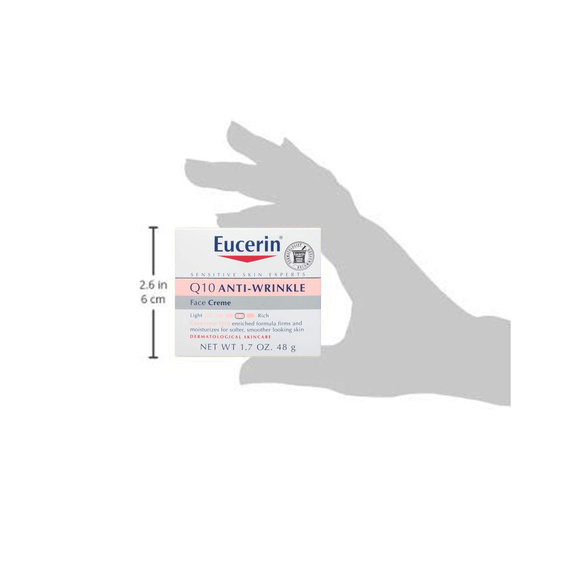 Eucerin Sérum facial Vitamin C y Ácido Hialurónico,Hyaluron Filler,8ml + Crema facial antiarrugas Q10, tarro de 1.7 onzas