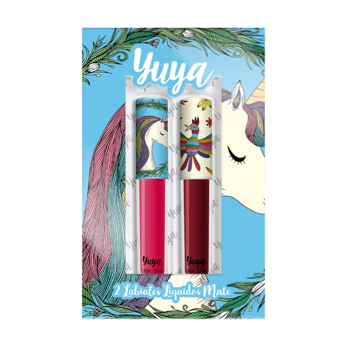Yuya - Republic Cosmetics Set de 2 Labiales Líquidos "Me Quiero", Color Rosa Bebé