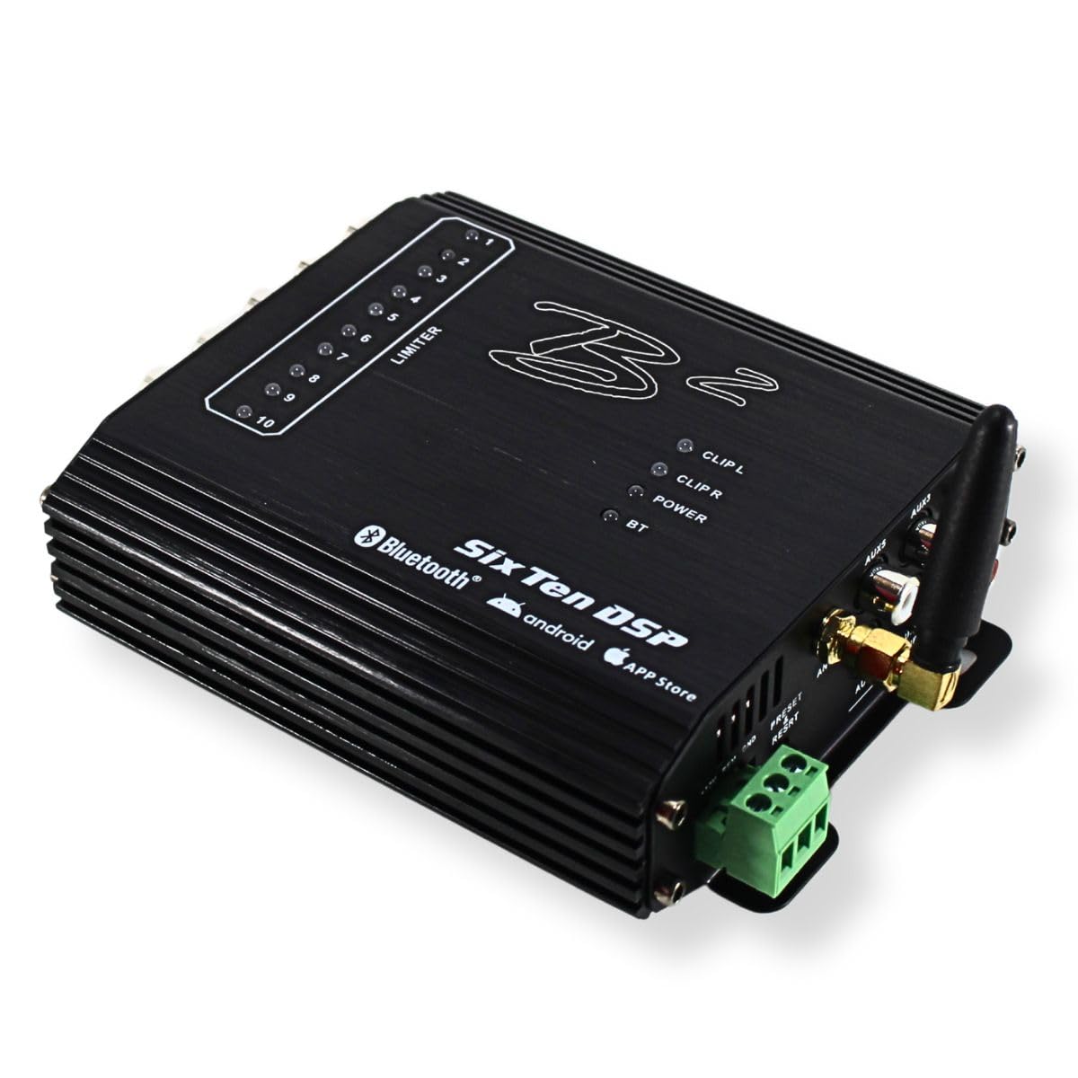 B2 Audio Negro 4v 10 canales DSP con Bluetooth iOS/Android App 96 KHz - 32 bits