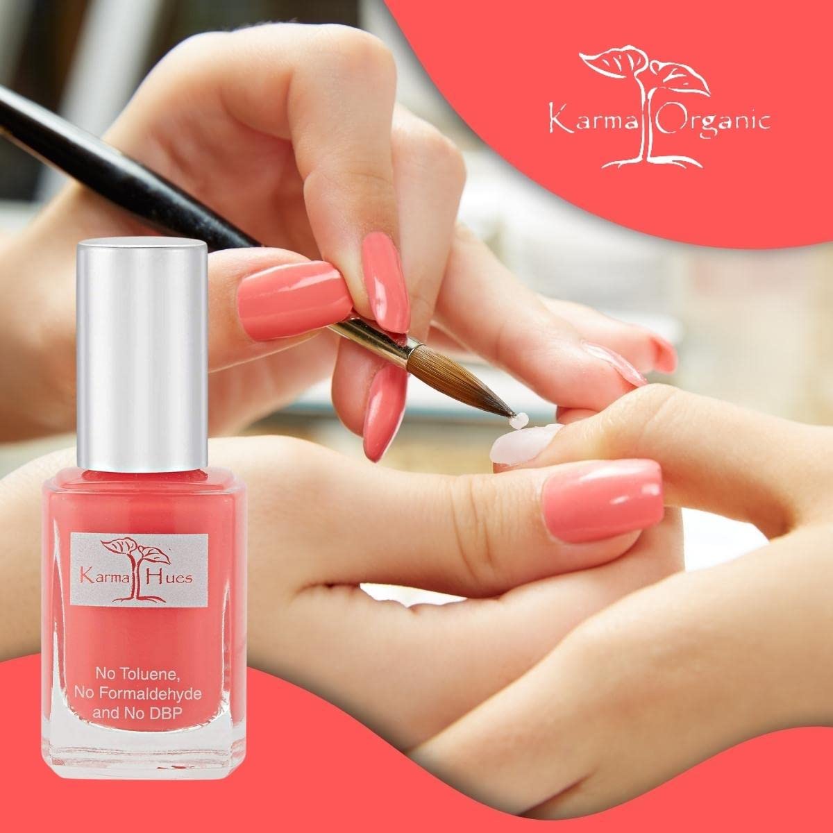 Karma Organic Esmalte de uñas natural, no tóxico, vegano y sin crueldad (noches de verano)