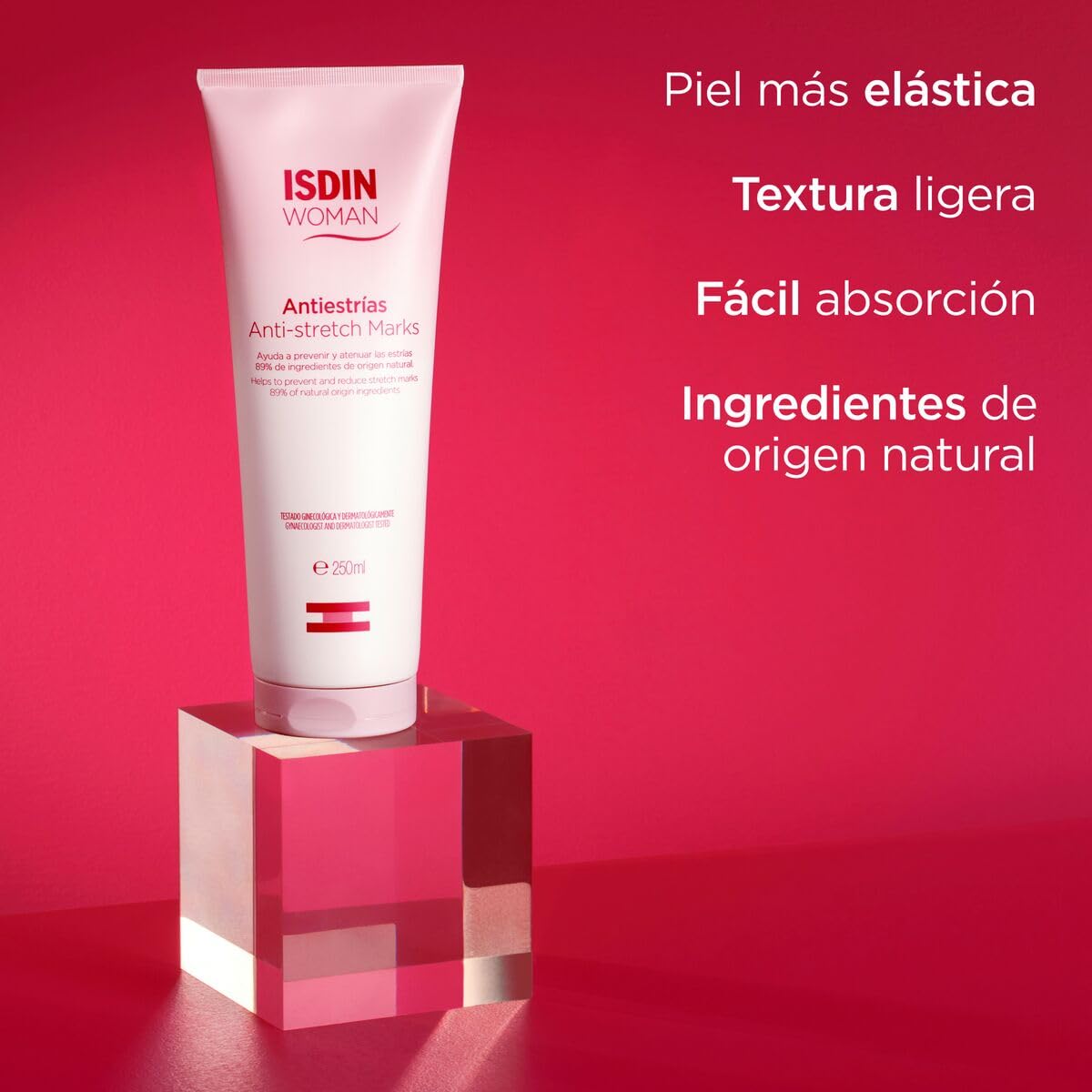 ISDIN Woman Antiestrías Crema 250ml | Previene y atenúa estrías