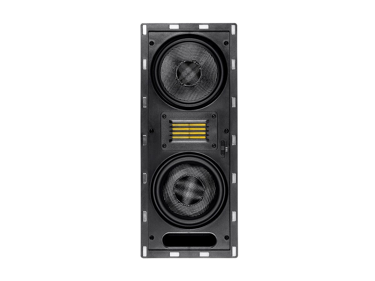 Mono 3-Way Carbon Fiber In-Wall Column Speaker - 6.5 Inch (Each) with Ribbon Tweeter - Amber Series