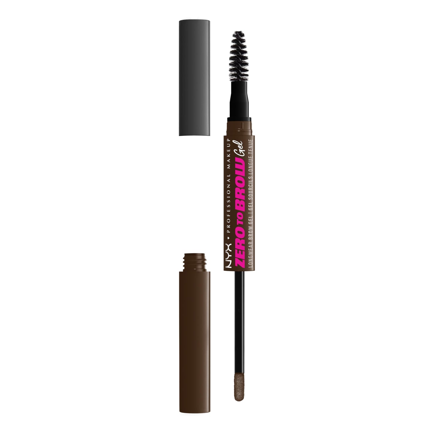 NYX Professional Makeup, Zero To Brow, Gel de Cejas con Color, Tono Espresso