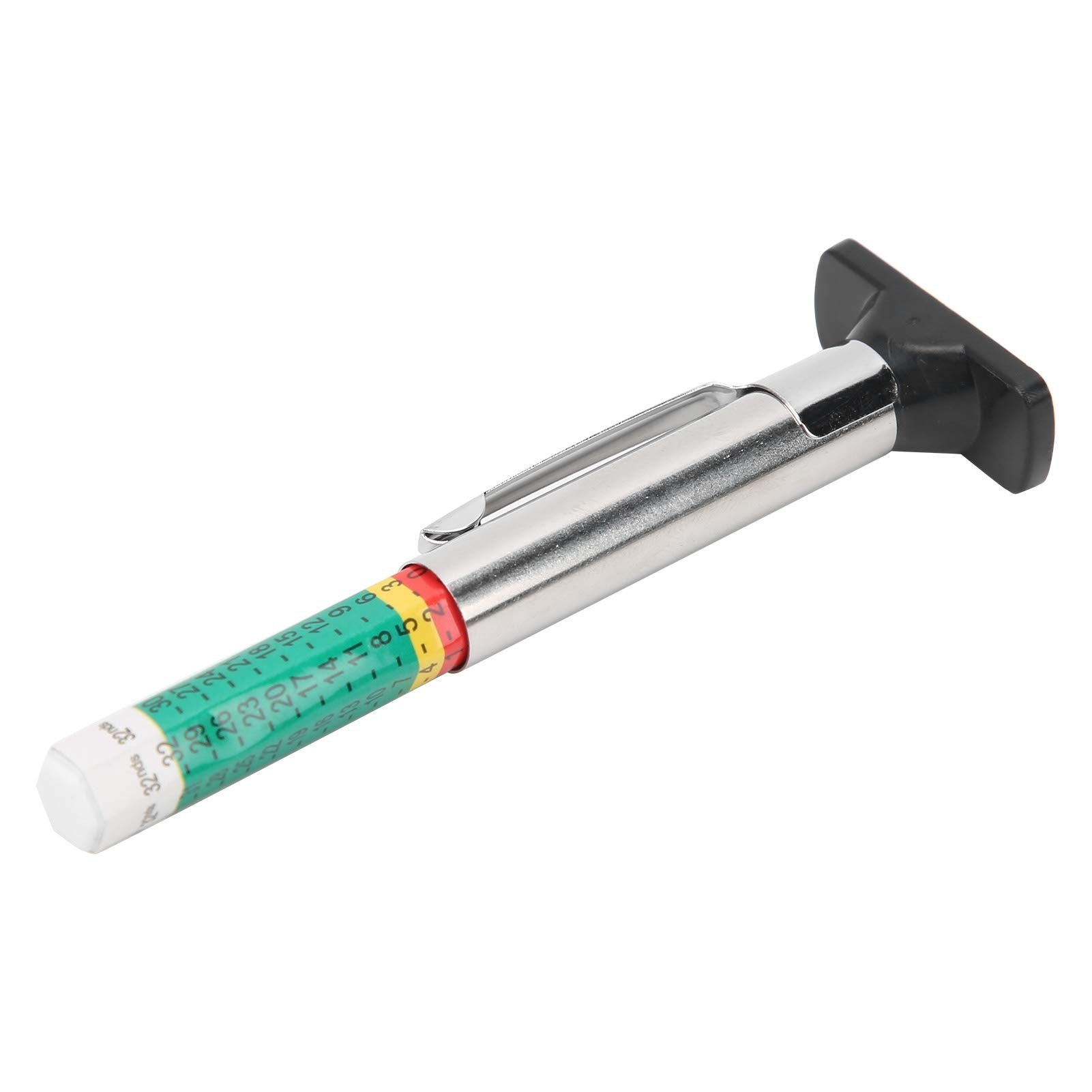 Calibrador de Llantas,Medidor de profundidad de neumáticos,Medidor de profundidad de la banda de rodadura del neumático de coche, herramienta de medición portátil Universal de 0 a 25mm