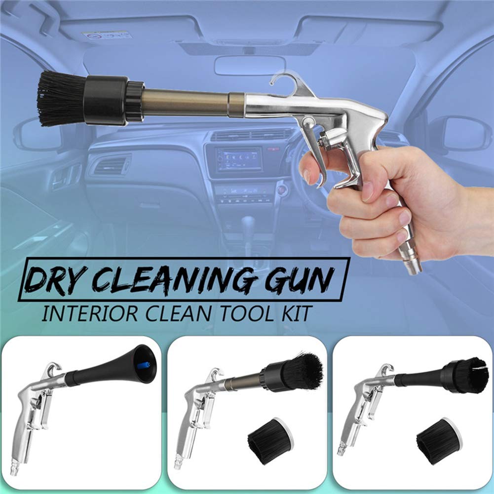 Pistola de Limpieza Interior de Automóvil Alta Calidad Cabezal de Cepillo de Aleación