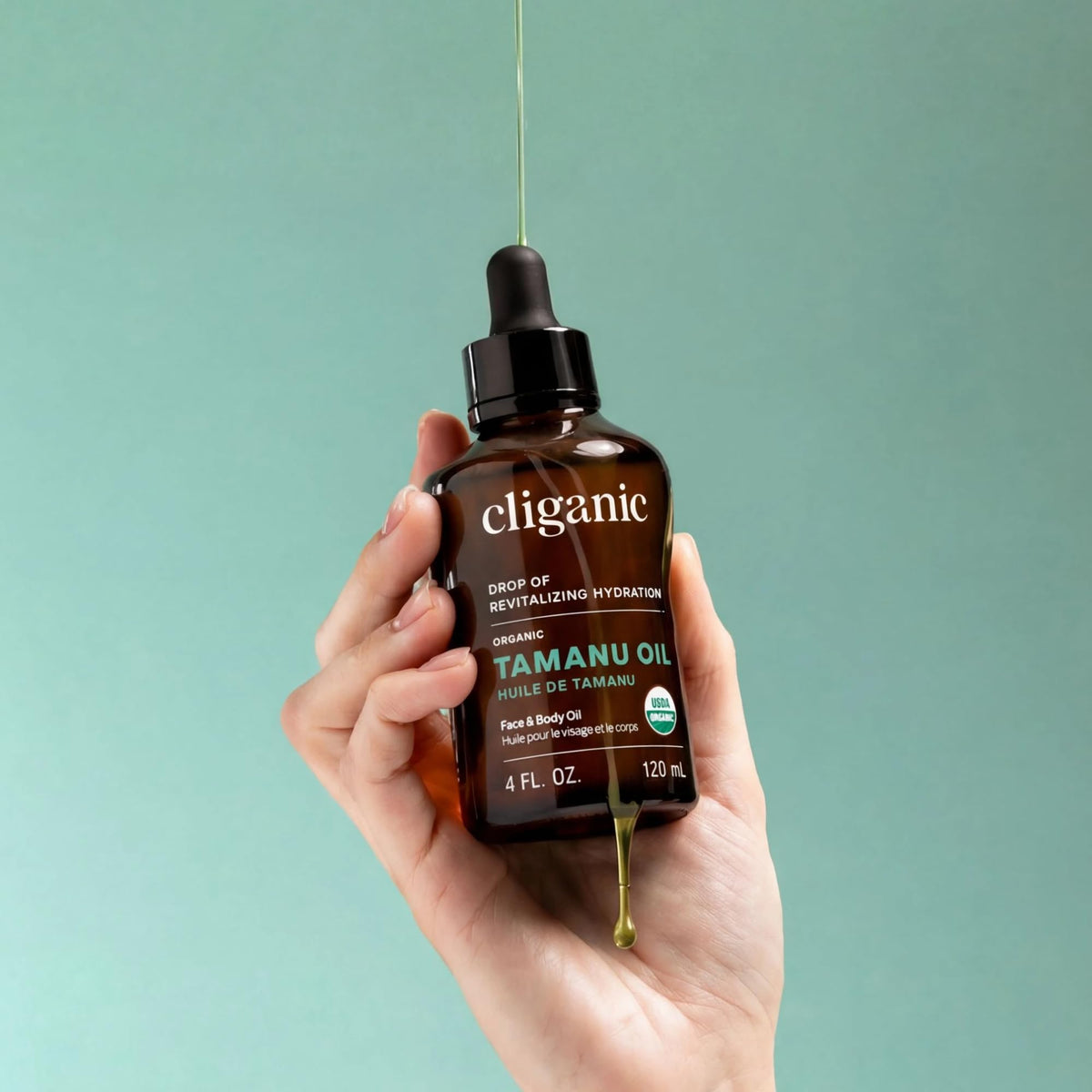 Cliganic Aceite de Tamanu Orgánico Prensado en Frío y Sin Refinar 60 ml