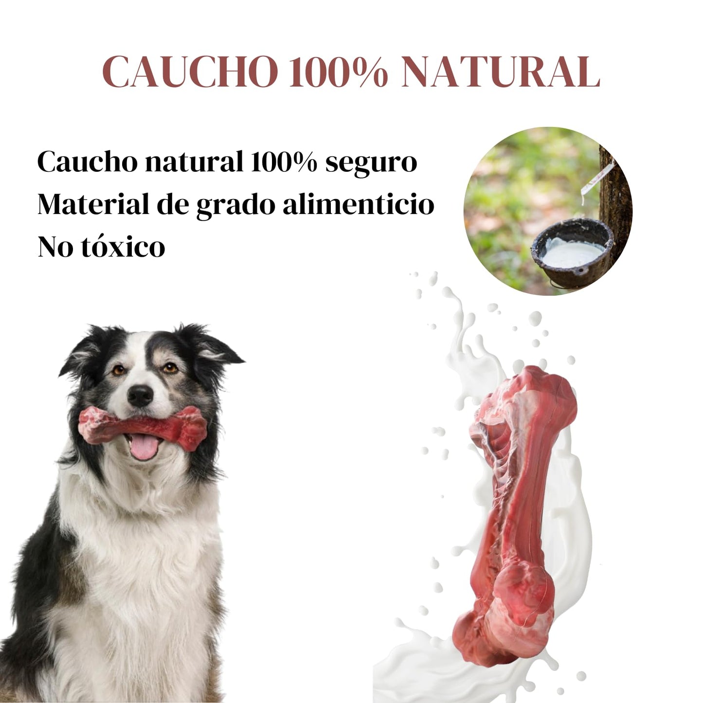 Genérico Juguetes para Perros Fuertes y agresivos Juguetes para Perros destructores Hueso para masticadores agresivos Juguetes para aliviar ansiedad de Perros Juguetes para Perros ansiosos Grandes