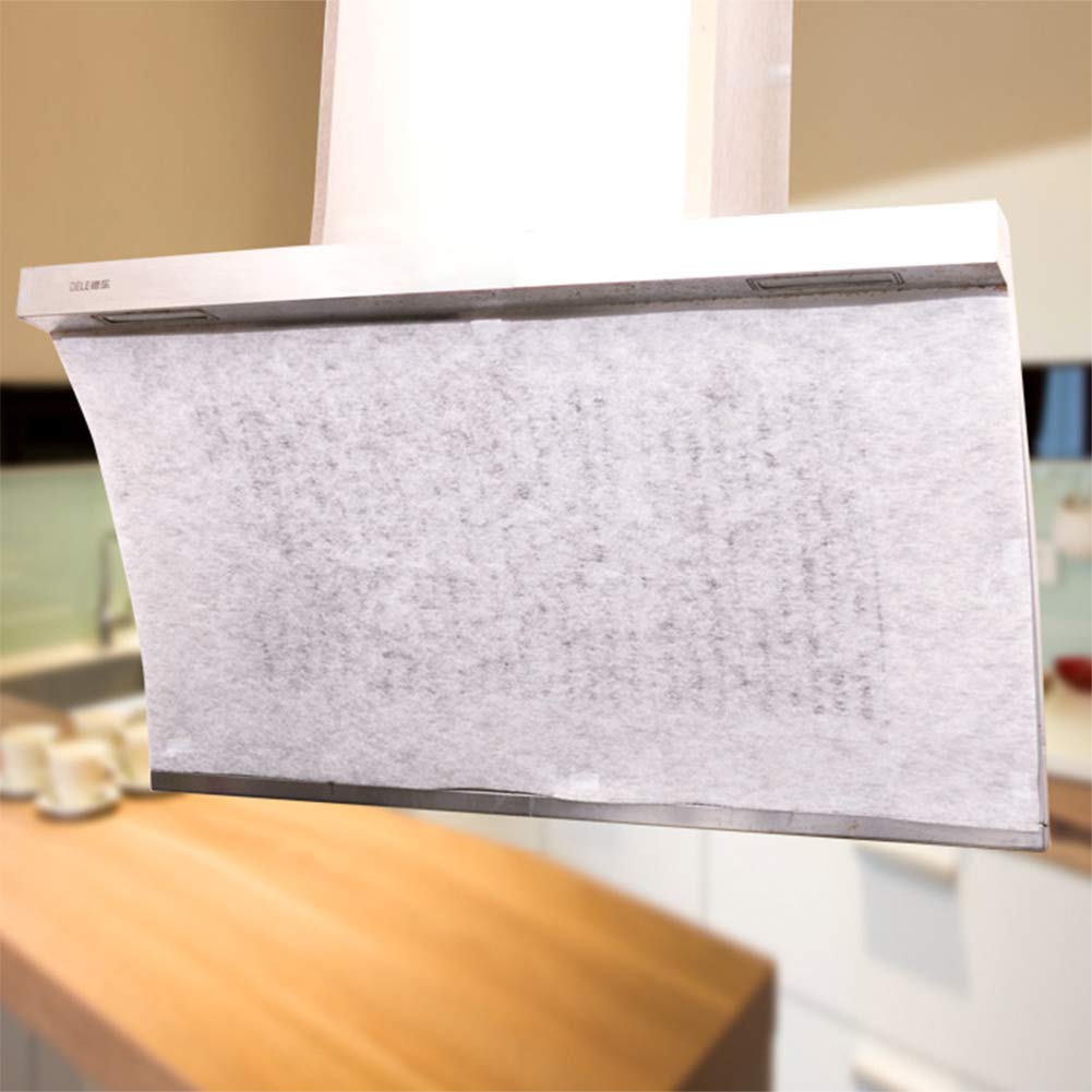 2PCS/Pack Gama Campana Filtro de Grasa Papel Filtro de Grasa Etiqueta a Prueba de Aceite Conveniente y ecológico Suministros de Cocina