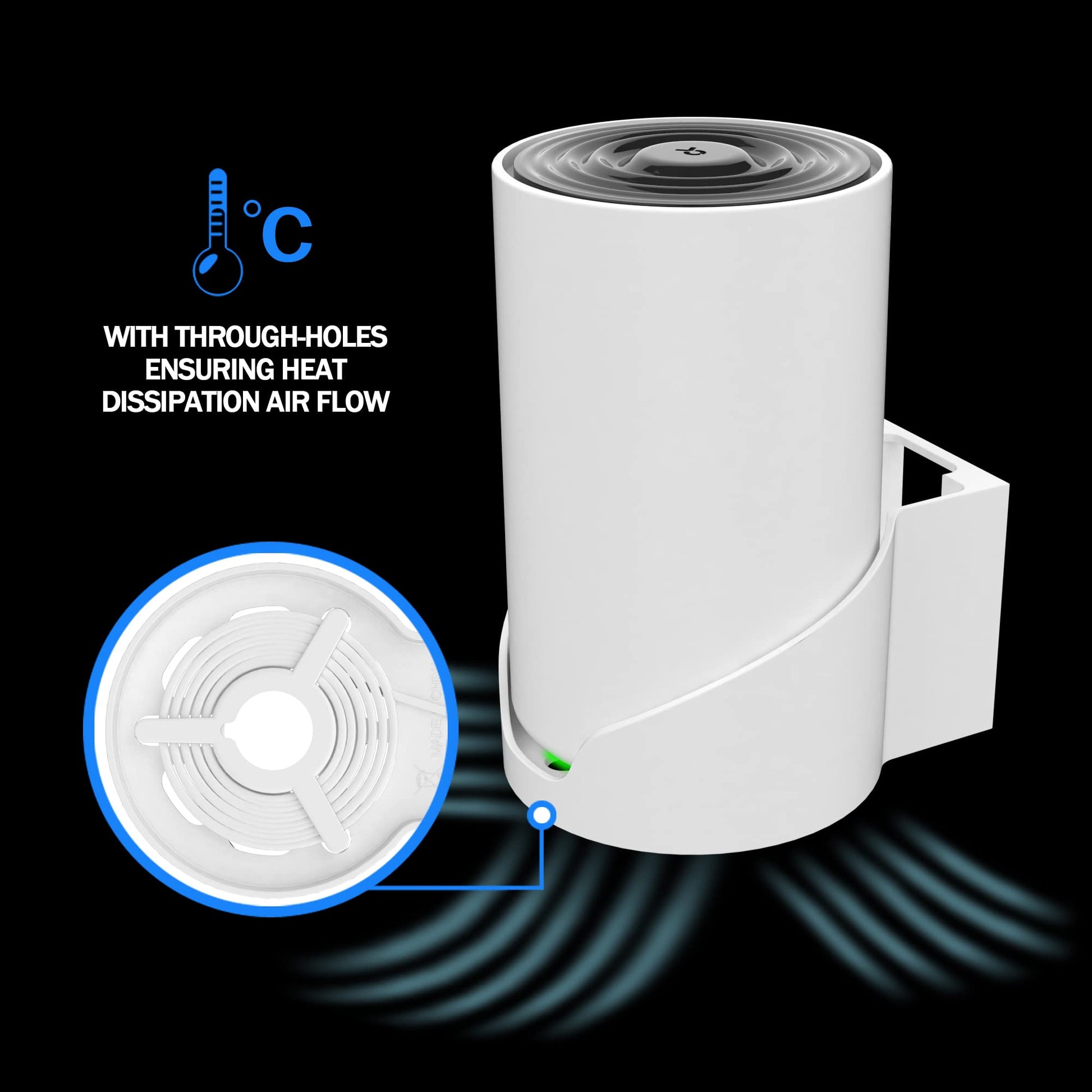 Estante de Pared SONGCHEER Blanco para Tp Link Deco X68 XE75 XE75 Pro AXE5400 Deco Mesh WiFi 6E con Organizador de Cables y Kit de Montaje