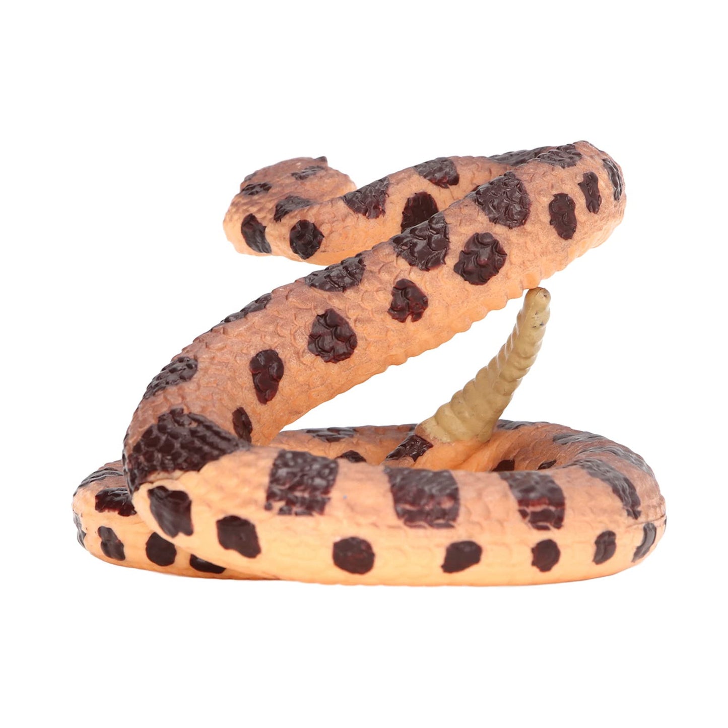 FUWE Serpiente de cascabel realista de plástico resistente al desgaste para niños de 3 años en adelante, juguete de fiesta de cumpleaños y bromas prácticas