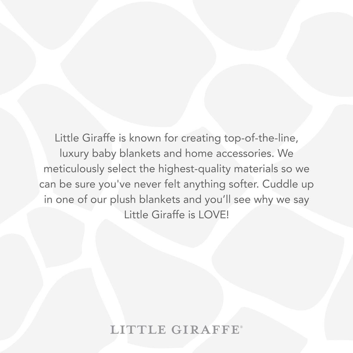 Little Giraffe Posh Mink - Manta de felpa ultra suave de doble cara, para nuevas mamás, imprescindible para niñas y niños, manta acogedora y cómoda, 29 x 35 pulgadas, color plateado