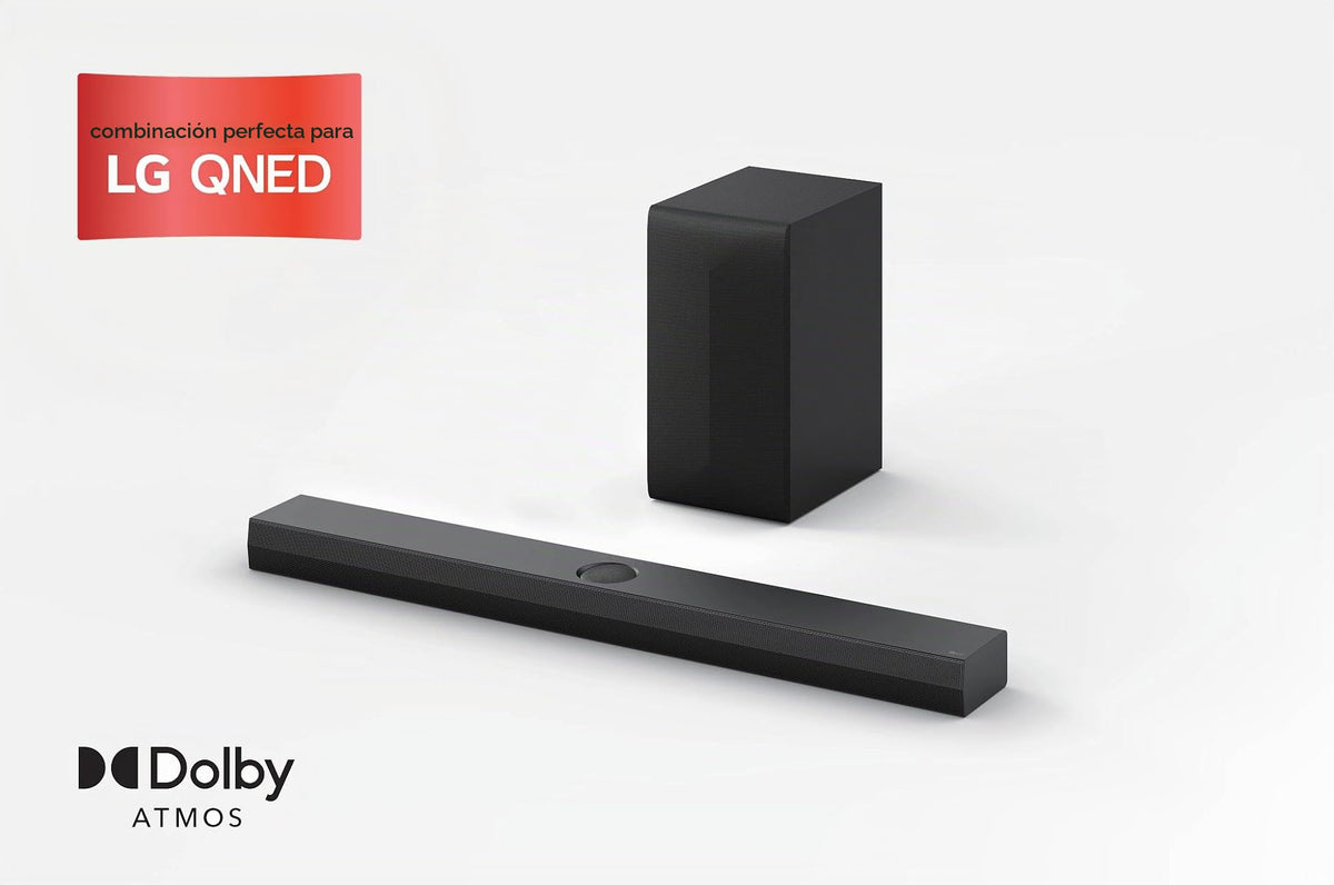 Barra de Sonido LG QNED 3.1.1 Canales con Dolby Atmos y subwoofer inalámbrico Modelo 2024
