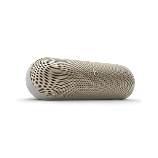 Beats Pill (Última versión)– Altavoz Bluetooth portátil, hasta 24 Horas de batería, Resistente al Agua, Compatible con Apple y Android, Sonido Potente para el hogar, Exteriores y Viajes– Champán