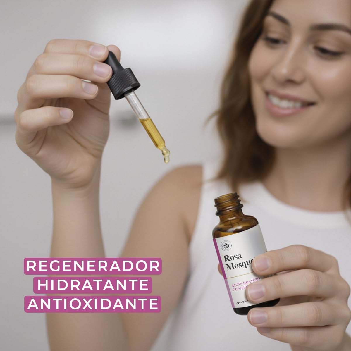 Árbora Aceite de Rosa Mosqueta puro anti-edad atenúa estrías y cicatrices