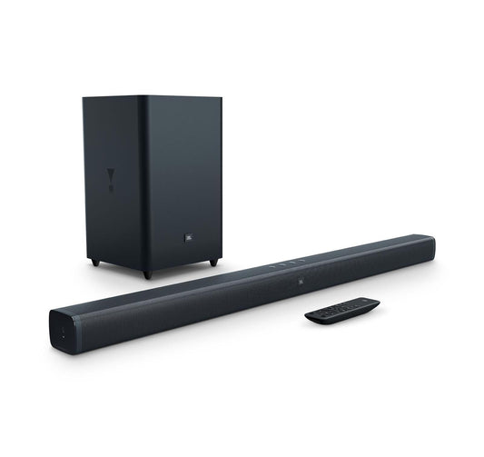 Barra de sonido JBL 2.1 Canales con Subwoofer inalámbrico negro
