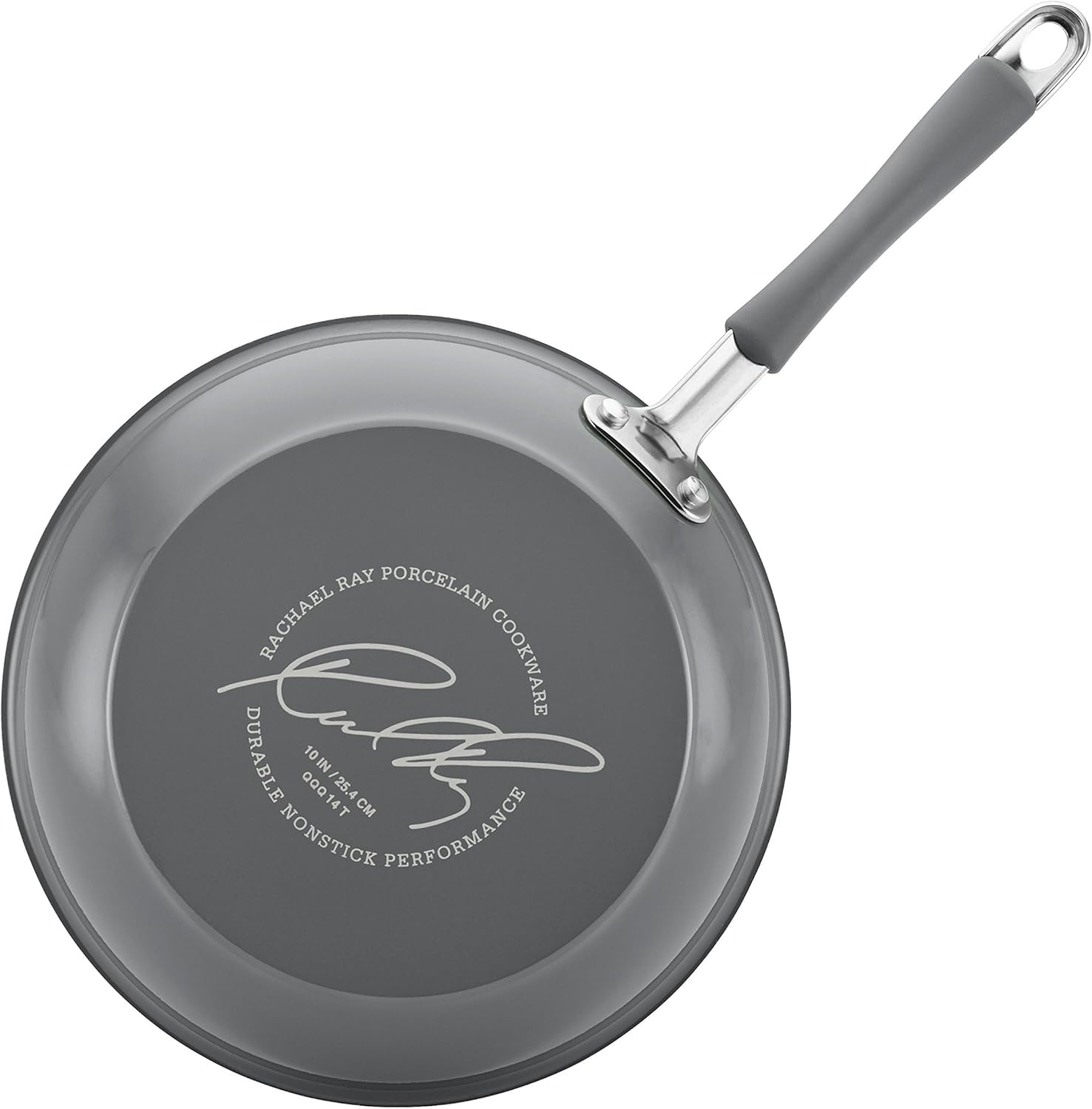 Juego de Cocina Antiadherente de Porcelana Esmaltada Dura Rachael Ray Sea Salt Gray 12 Piezas