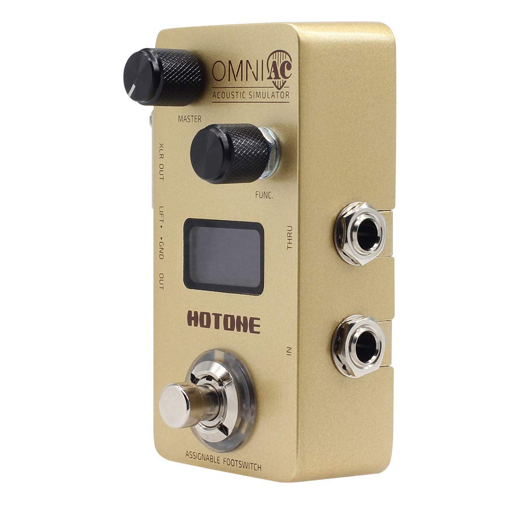 Hotone Omni AC Simulación Guitarra Pedal de efectos de bajo