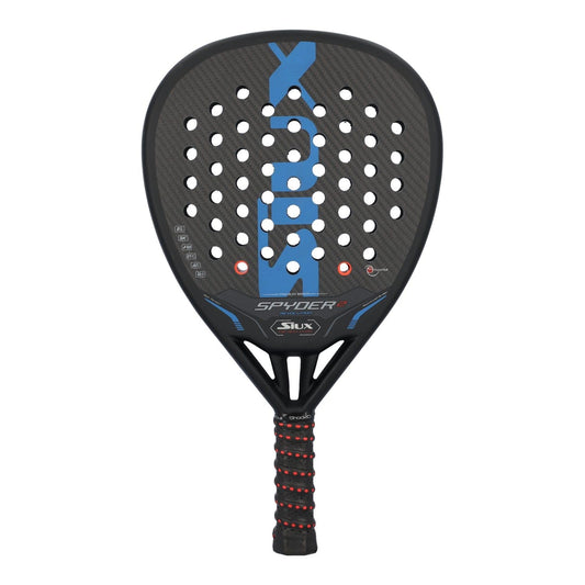Pala de Pádel Siux Spyder 2 Revolution Attack Negra Eva Suave 3K de Gran Tamaño para Competencia Avanzada