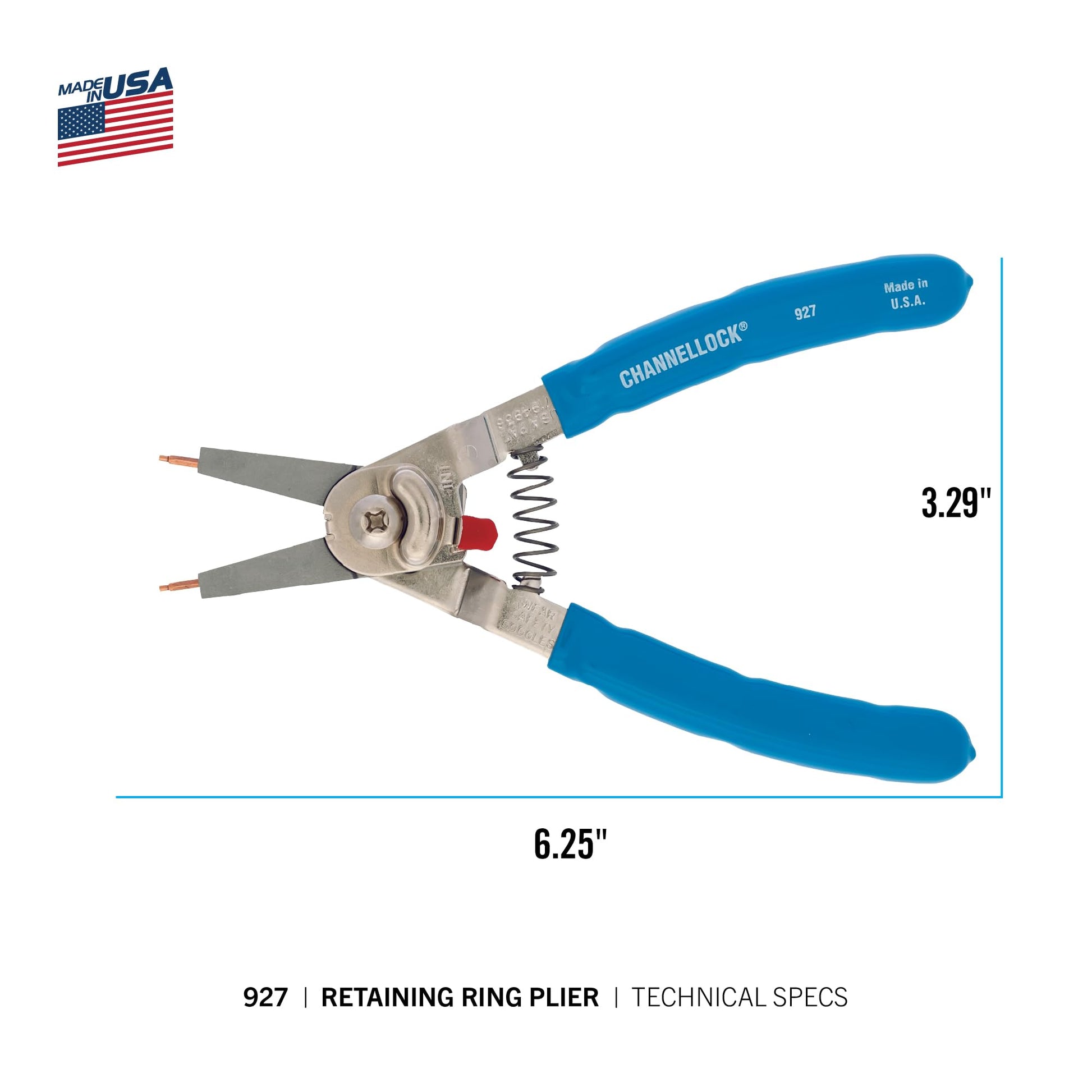 Channellock 927 Pinza Convertible para Seguros de Retención de 8"