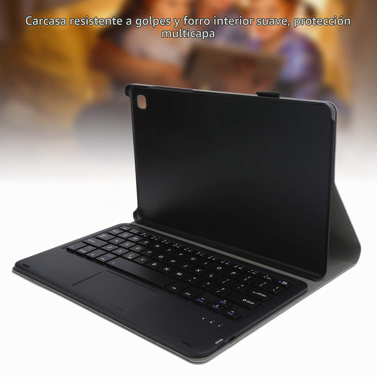 Funda Teclado Galaxy Tab A7 T500 T505 Negro Desmontable Inalámbrico