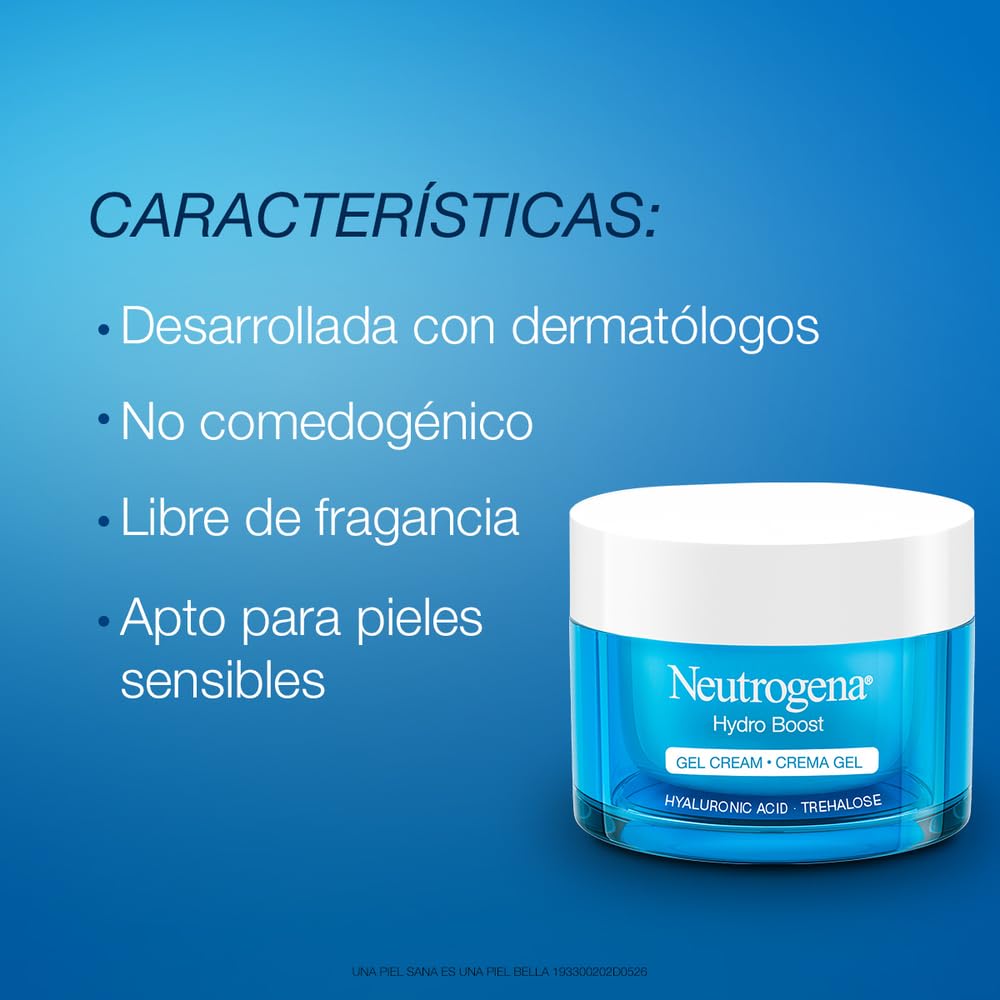 Crema Hidratante Facial en Gel Neutrogena Hydro Boost sin fragancia Ácido Hialurónico 50 ml