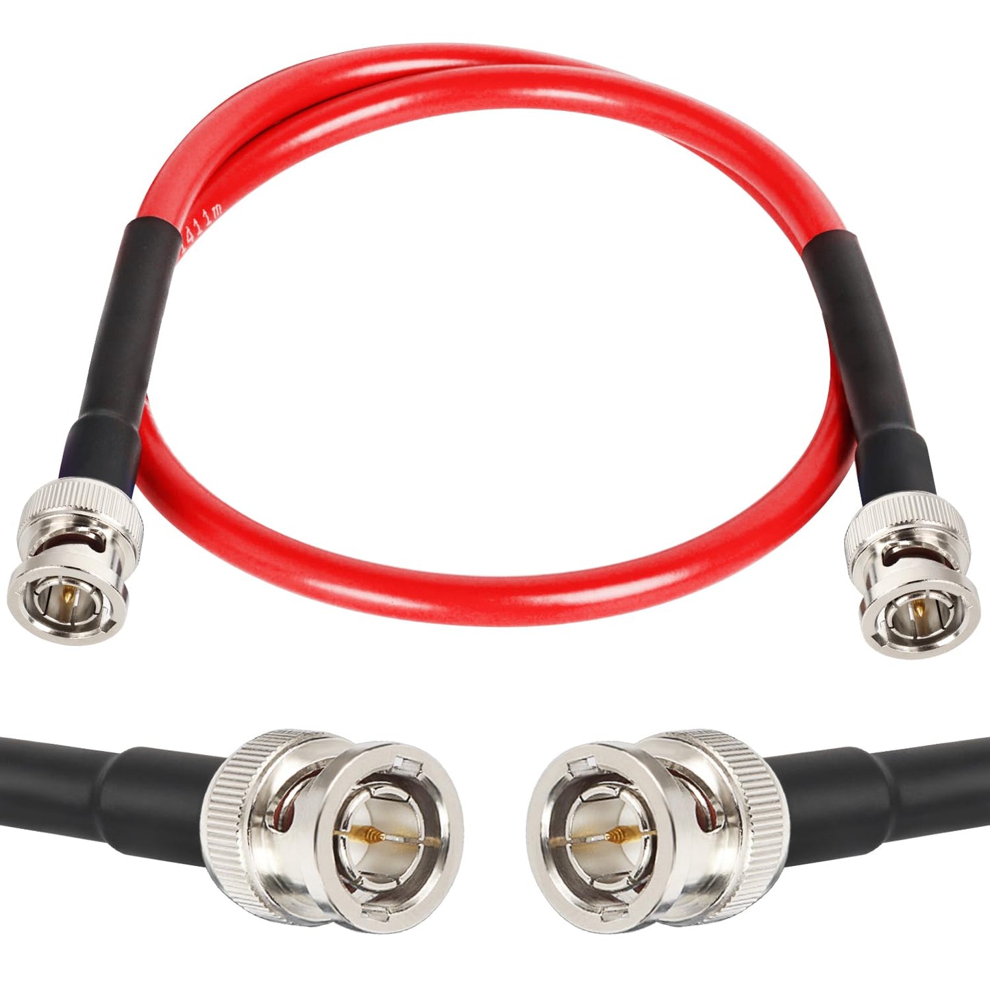 XRDS -RF Cable SDI de 2 pies - Cable BNC macho RG59 de 75 ohmios para cámara de 4K 1080P 3G/6G HD SDI, monitor de video, grabadora, convertidor divisor SDI a HDMI, cámara de seguridad