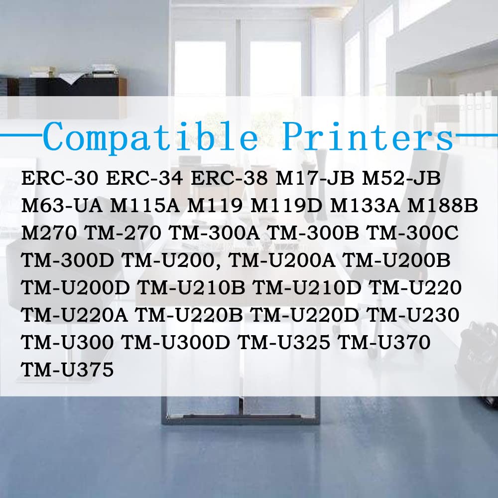 Cinta Compatible ColorPrint Púrpura Pack de 18 para Impresoras Epson ERC-30 34 38