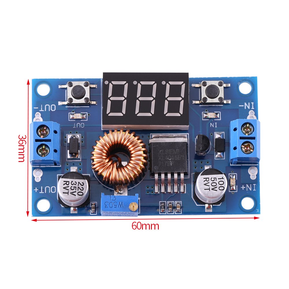 Módulo de Potencia Yosoo DC-DC Converter Ajustable 5A Regulador de Voltaje Reductor para LED Alta Potencia