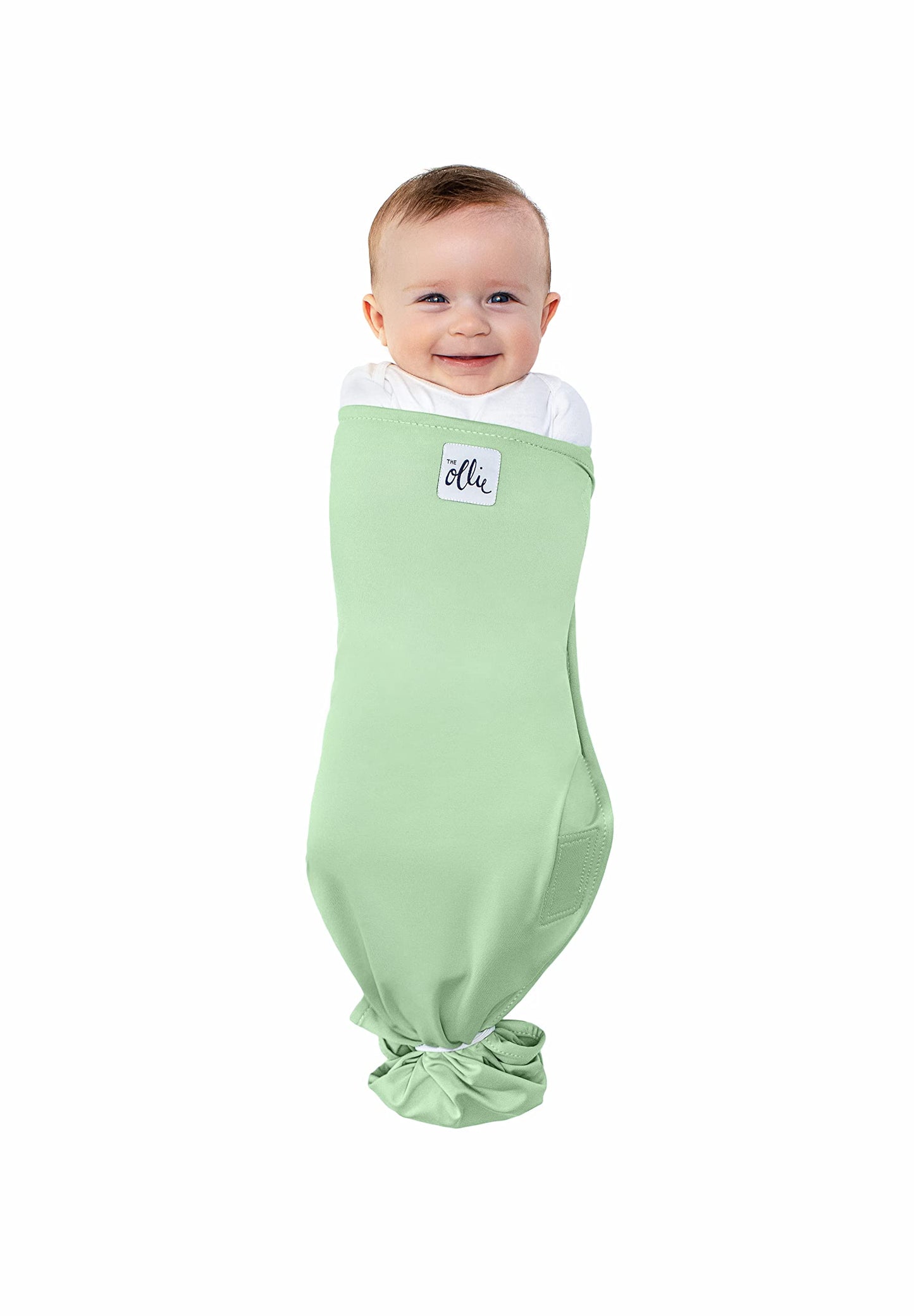 The Ollie Swaddle -- Helps to Reduce The Moro (Startle) Reflex -- Made from a Custom Designed Moisture-Wicking Material (Meadow)