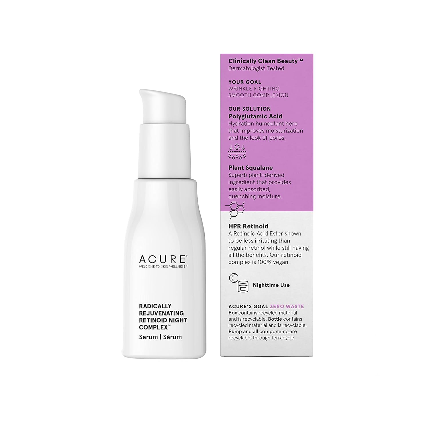 Suero reafirmante nocturno con retinoides vegetales para rejuvenecer la piel - ¡Ideal para combatir los signos de la edad!