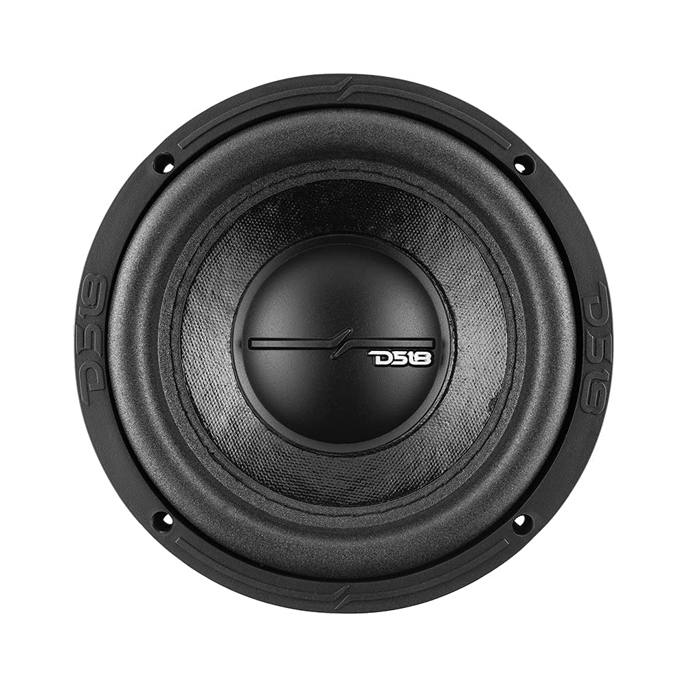 DS18 Elite-Z ZR6.2D - Subwoofer de Coche de 6.5 Pulgadas de 600 vatios de Potencia máxima Doble Bobina de Voz de 2 ohmios de fácil Montaje, Graves de Alto Rendimiento para el Sistema de Sonido de tu