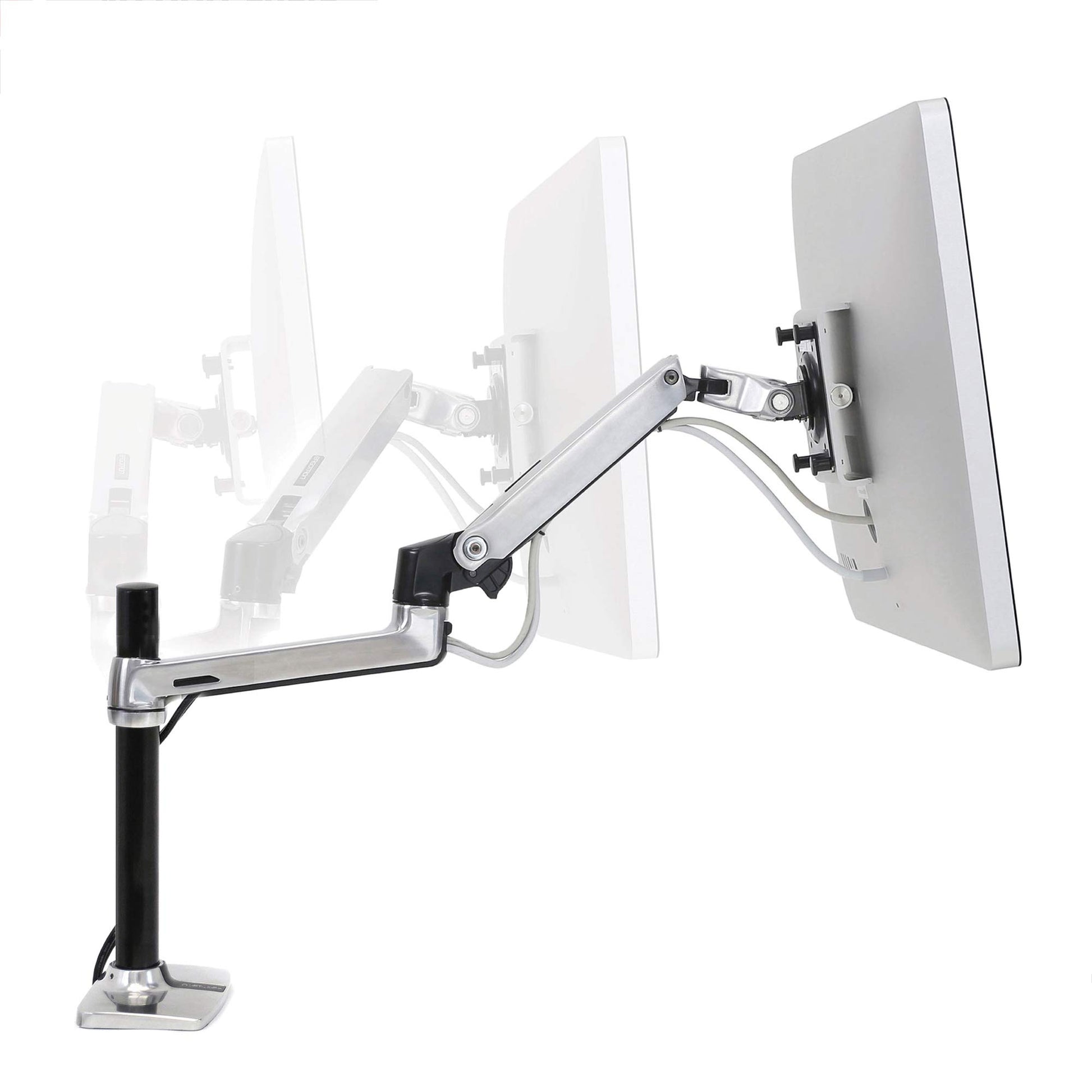 Soporte de Escritorio Ergotron LX Negro con Brazo para LCD y Poste Alto